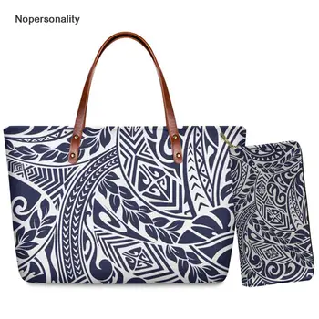 Nopersonality Polynesian Style Handbag Set for Women 2pcs/set Female Ladies Beach Tote Bag Large Neoprene Top-handle Bags 
Nopersonality Polynesian Style Handbag Set for Women 2pcs/set Female Ladies Beach Tote Bag Large Neoprene Top-handle Bags