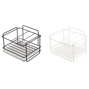 Double Layer Sponge Holder Kitchen Sink Organizer with Drainer Tray Dishwasher Storage Rack Spice Shelf Home Storage
Double Layer Sponge Holder Kitchen Sink Organizer with Drainer Tray Dishwasher Storage Rack Spice Shelf Home Storage