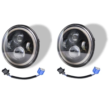7 Inch Round LED Headlights 140W High Low Beam Halo Angel Eyes DRL for Jeep Wrangler JK JL TJ LJ CJ Land Rover
7 Inch Round LED Headlights 140W High Low Beam Halo Angel Eyes DRL for Jeep Wrangler JK JL TJ LJ CJ Land Rover
