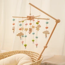 1Pc Baby Bed Bell Mobiles Holder Rattles Wooden Star And Moon Shape Plush Ball Infant Musical Toys Rotating Bell Baby Birth Gift
1Pc Baby Bed Bell Mobiles Holder Rattles Wooden Star And Moon Shape Plush Ball Infant Musical Toys Rotating Bell Baby Birth Gift