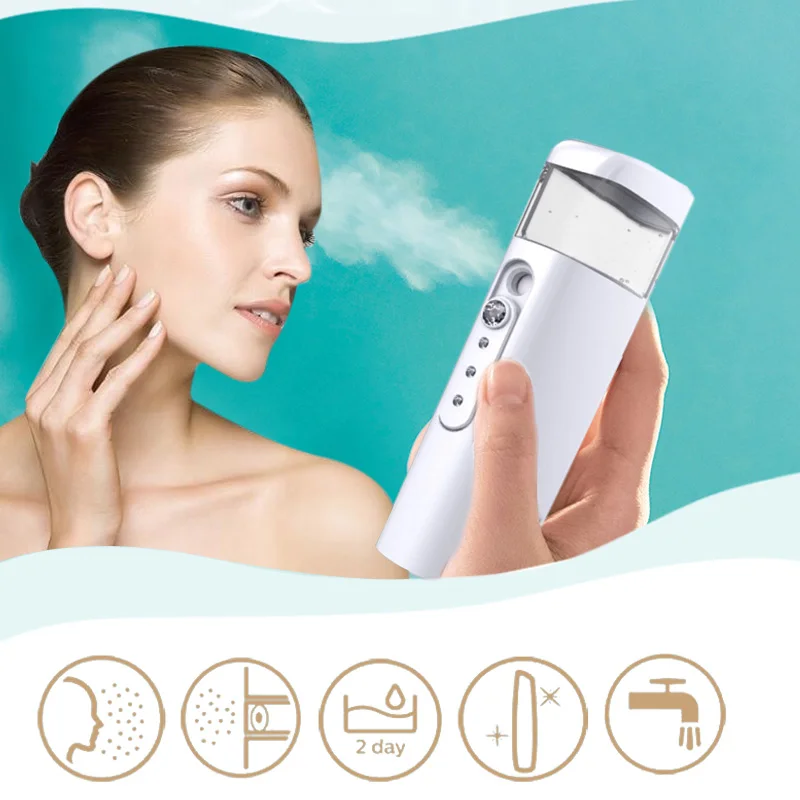 Face Sprayer Humidifier Nebulizer Fashion Mini Nano USB Charge 2 in 1 for Body Beauty Skin Care Facial Tools 
Face Sprayer Humidifier Nebulizer Fashion Mini Nano USB Charge 2 in 1 for Body Beauty Skin Care Facial Tools