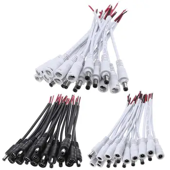 10pcs 5.5x2.1 DC 12/24V Male+Female Plug Cable Wire Connector for LED Strip Light Ceiling Light DC led Strip Light Connectors
10pcs 5.5x2.1 DC 12/24V Male+Female Plug Cable Wire Connector for LED Strip Light Ceiling Light DC led Strip Light Connectors