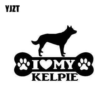 YJZT 14.5X10.1CM I Love My Kelpie Bone Car Sticker Sheep Dog Vinyl Decal Funny Pattern Black/Silver C24-1529 
YJZT 14.5X10.1CM I Love My Kelpie Bone Car Sticker Sheep Dog Vinyl Decal Funny Pattern Black/Silver C24-1529