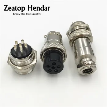 5Sets GX20 6 Pin Aviation Connector GX-20 6P Male + Female 20mm Circular Wire Panel Aviation Connector Socket Plug 
5Sets GX20 6 Pin Aviation Connector GX-20 6P Male + Female 20mm Circular Wire Panel Aviation Connector Socket Plug