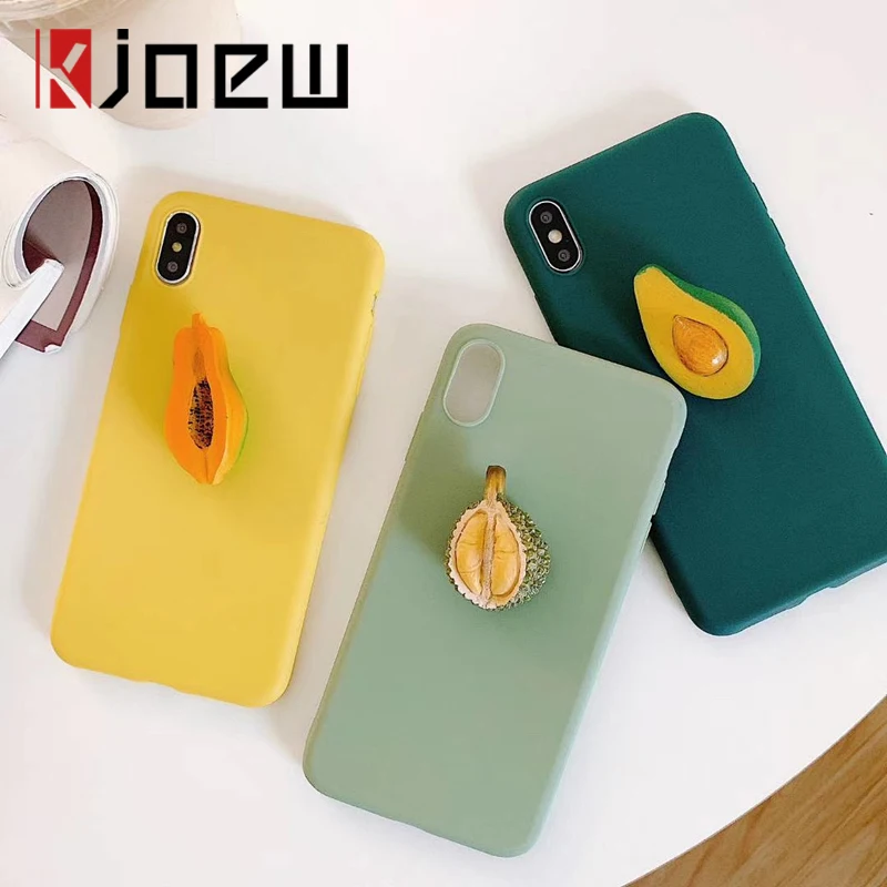 KJOEW Funny 3D Durian Avocado Hold Stand Phone Case For iphone XS Max XR X 6 6s 7 8 plus Summer Cute Soft Back Cases Capa Coque
KJOEW Funny 3D Durian Avocado Hold Stand Phone Case For iphone XS Max XR X 6 6s 7 8 plus Summer Cute Soft Back Cases Capa Coque