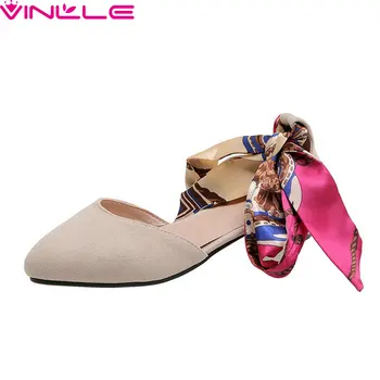 VINLLE 2020 Pointed Toe Square Low Heel All Match Ladies Shoes Spring Summer Flock Hollow Riband Lace Up Women Pumps Size 34-43
VINLLE 2020 Pointed Toe Square Low Heel All Match Ladies Shoes Spring Summer Flock Hollow Riband Lace Up Women Pumps Size 34-43