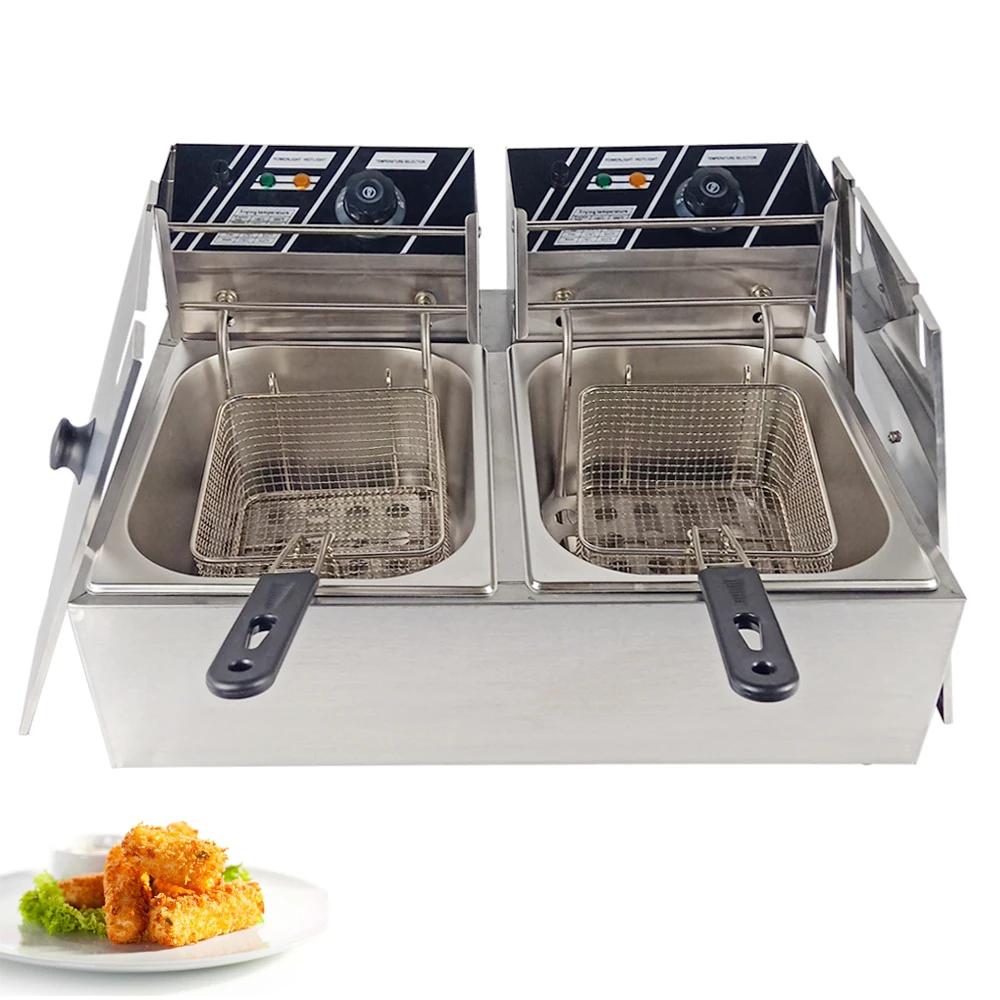 Energy saving deep fryer commercial chicken fries frying machine with adjustable temperature control electric fryer
Energy saving deep fryer commercial chicken fries frying machine with adjustable temperature control electric fryer