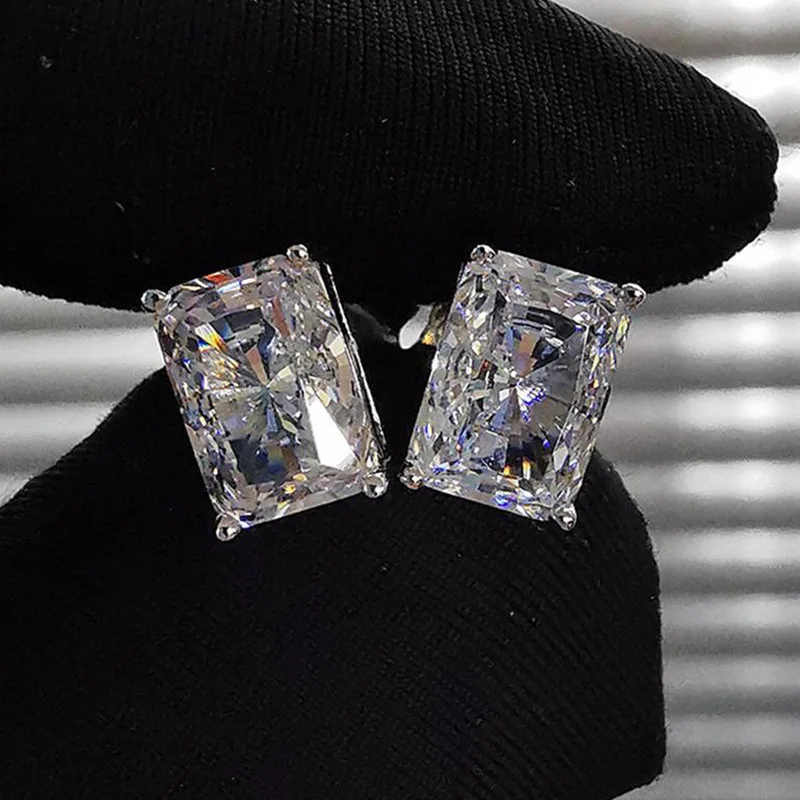Classic Princess Cut CZ AAA Stud Earrings for Women Men Silver Color Inlay Crystal Zircon Iced Out Earrings Hip Hop Jewelry
Classic Princess Cut CZ AAA Stud Earrings for Women Men Silver Color Inlay Crystal Zircon Iced Out Earrings Hip Hop Jewelry