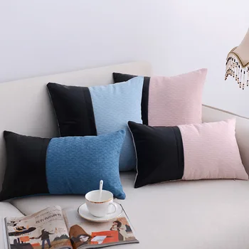 Couch Pillow Cushion Leather Stitching Model Room Back Cushion Living Room
Couch Pillow Cushion Leather Stitching Model Room Back Cushion Living Room