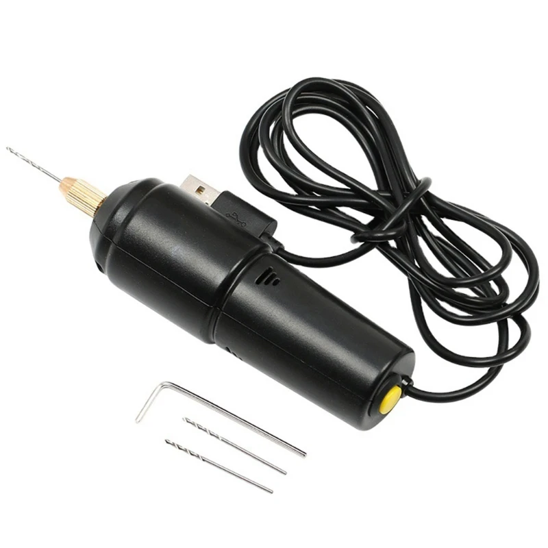 Handheld Mini Electric Drill for Pearl Epoxy Resin Jewelry Making DIY Wood Crafts Tools with 5V USB Data Cable
Handheld Mini Electric Drill for Pearl Epoxy Resin Jewelry Making DIY Wood Crafts Tools with 5V USB Data Cable