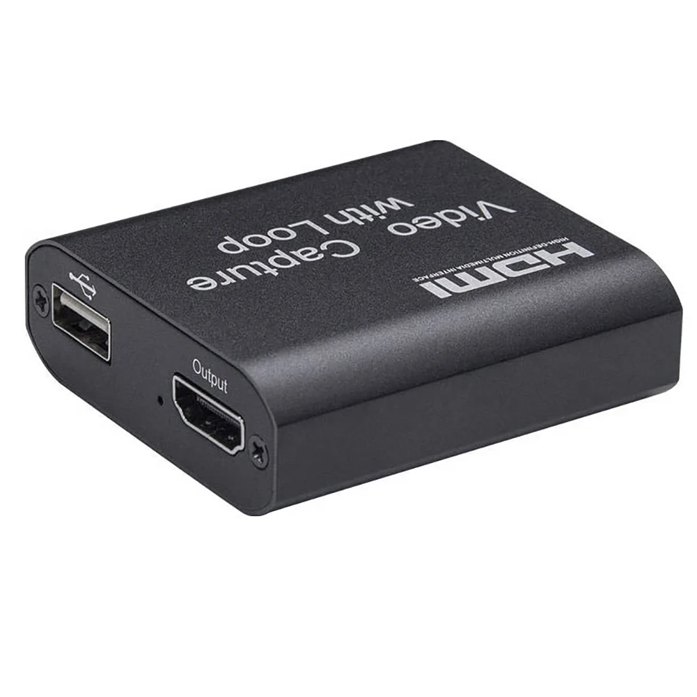 1080P 4K HDMI Video Capture Device HDMI To USB 2.0 Video Capture Card Dongle Game Record Live Streaming Broadcast Local Loop Out
1080P 4K HDMI Video Capture Device HDMI To USB 2.0 Video Capture Card Dongle Game Record Live Streaming Broadcast Local Loop Out