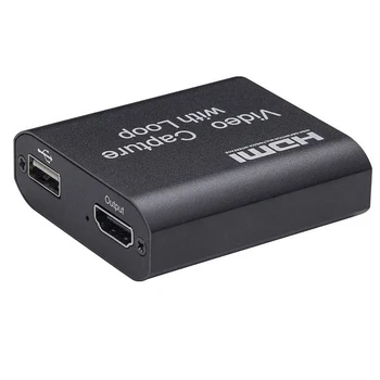 HDMI Capture HDMI to USB 2.0 4K Full HD 1080P Live Video Capture Game Capture Recording Case HDMI Adapter Audio Grabber
HDMI Capture HDMI to USB 2.0 4K Full HD 1080P Live Video Capture Game Capture Recording Case HDMI Adapter Audio Grabber