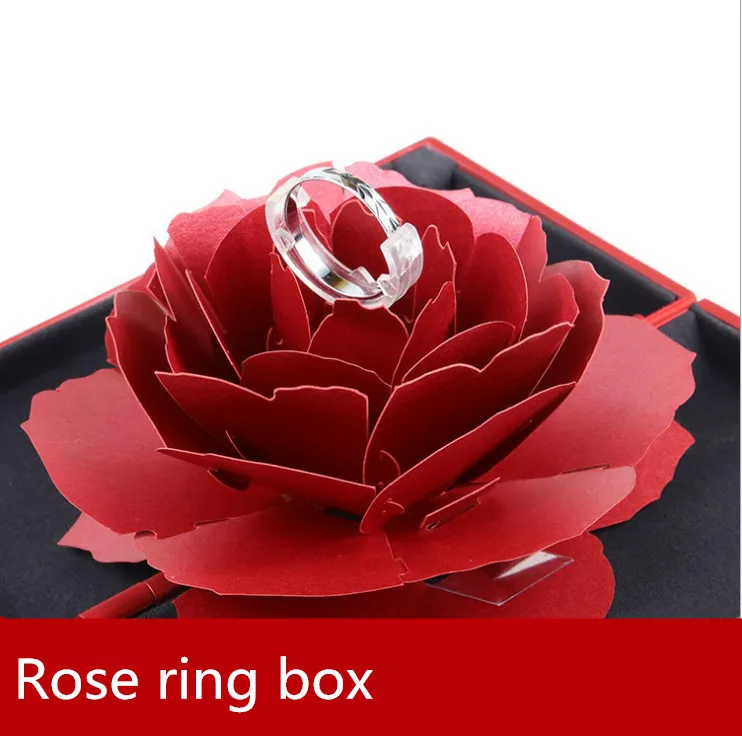 Romantic Rotating Rose Ring Box Lifting Upscale Creative Wedding Ring Display Stand
Romantic Rotating Rose Ring Box Lifting Upscale Creative Wedding Ring Display Stand