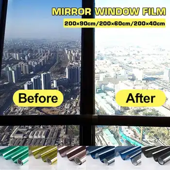 45/60/90cm One Way Mirror Window Film Vinyl Self-adhesive Reflective Solar film Window Tint for Home Blue Sliver Glass Stickers 
45/60/90cm One Way Mirror Window Film Vinyl Self-adhesive Reflective Solar film Window Tint for Home Blue Sliver Glass Stickers