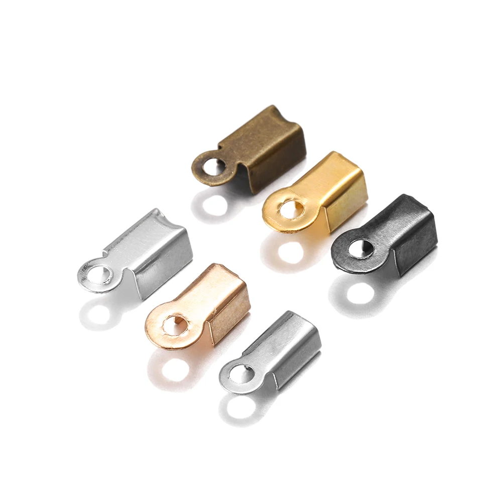 200pcs/lot Brass End Clasps Rhinestone Fold Over Crimp Cord End Caps String Fastener Connector For DIY Jewelry Making Findings
200pcs/lot Brass End Clasps Rhinestone Fold Over Crimp Cord End Caps String Fastener Connector For DIY Jewelry Making Findings
