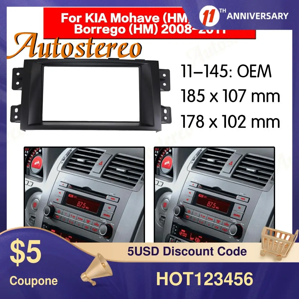 Car Fascia Dash Kit Panel Frame for 2010 KIA BORREGO MOHAVE DVD Stereo Player Surround Panel Dash Car Fitting Kit
Car Fascia Dash Kit Panel Frame for 2010 KIA BORREGO MOHAVE DVD Stereo Player Surround Panel Dash Car Fitting Kit