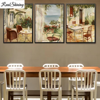 Retro Seaside Garden Dining Table 5d diy 3 pcs diamond painting Patterns Cross Stitch Full Round diamond embroidery F228
Retro Seaside Garden Dining Table 5d diy 3 pcs diamond painting Patterns Cross Stitch Full Round diamond embroidery F228