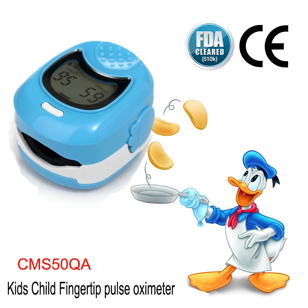 CMS50QA Fingertip Children Kids Pulse Oximeter Digital Blood Oxygen Saturation Tester Spo2 Machine Pulse Rate Monitor CE FDA
CMS50QA Fingertip Children Kids Pulse Oximeter Digital Blood Oxygen Saturation Tester Spo2 Machine Pulse Rate Monitor CE FDA