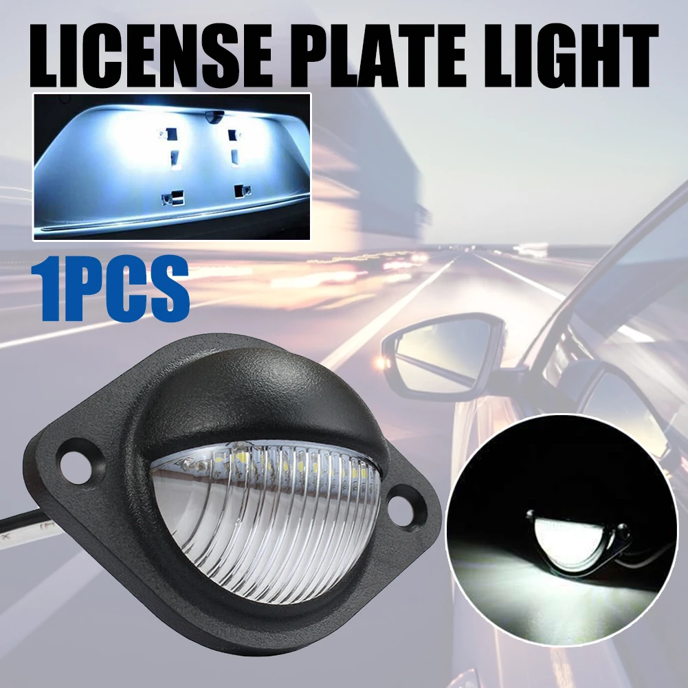 12V 24V Universal 3LED License Plate Light Rear Tail White Light Lamp 4mm/0.15in For Car Truck Trailer Caravans Car Accessories
12V 24V Universal 3LED License Plate Light Rear Tail White Light Lamp 4mm/0.15in For Car Truck Trailer Caravans Car Accessories