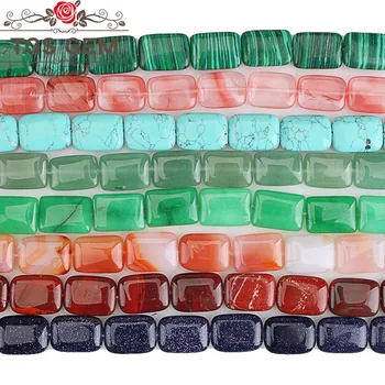 Natural Stone Beads Rectangle Shape Loose Beads 13X18MM DIY Handmade Spacer Beads Bracelets Necklace For Women Jewellery Making
Natural Stone Beads Rectangle Shape Loose Beads 13X18MM DIY Handmade Spacer Beads Bracelets Necklace For Women Jewellery Making