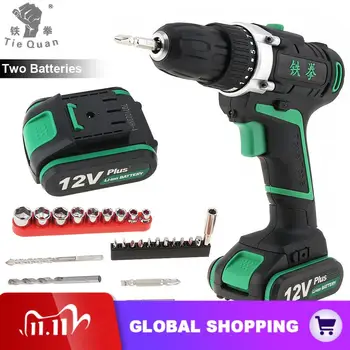 Cordless Rechargeable 12V Plus Electric Drill Screwdriver Power Tools with 2 Lithium Battery and 29pcs Accessories Set
Cordless Rechargeable 12V Plus Electric Drill Screwdriver Power Tools with 2 Lithium Battery and 29pcs Accessories Set