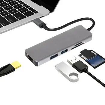 TC104H USB Type-C HUB 5 in 1 Adapter Aluminum Alloy Grey and Compact ShellConverter for 4K HDMI 2 USB Card Reader
TC104H USB Type-C HUB 5 in 1 Adapter Aluminum Alloy Grey and Compact ShellConverter for 4K HDMI 2 USB Card Reader