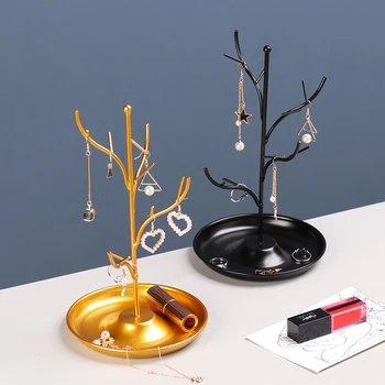 Wrought Iron Gold Jewelry Display Stand Tray Tree Storage Rack Organizer Jewelry Shelf Holder Home Desktop Decoration Ornaments
Wrought Iron Gold Jewelry Display Stand Tray Tree Storage Rack Organizer Jewelry Shelf Holder Home Desktop Decoration Ornaments