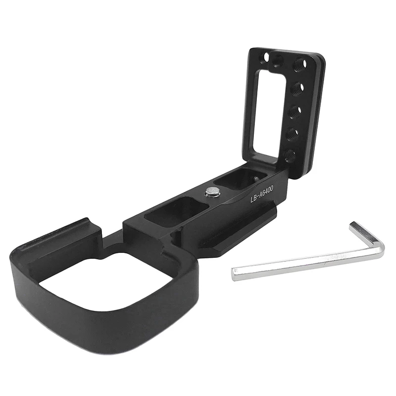 ABKT-NEWYI Quick Release L Plate Light Weight Veritical L-Bracket Base Cold Shoe QR for SONY A6400