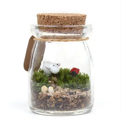 Creative Moss Micro-landscape Bottle Mini Cork Glass Jar Pudding Wish Bottle Cute Small Multi-meat Bottle
Creative Moss Micro-landscape Bottle Mini Cork Glass Jar Pudding Wish Bottle Cute Small Multi-meat Bottle