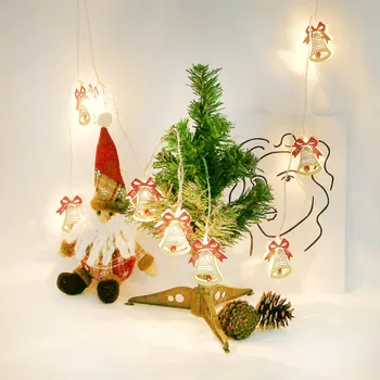 10 LED Wrought Iron Hollow For Holiday Decorative Light Bell led string lights Home Christmas Wedding Party garden Decoration
10 LED Wrought Iron Hollow For Holiday Decorative Light Bell led string lights Home Christmas Wedding Party garden Decoration