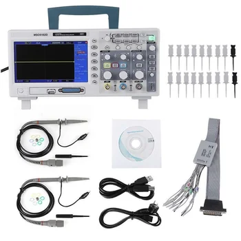 Hantek 2 in 1 Hantek MSO5102D Digital Oscilloscope 100MHz 2CH 1GSa / s + 16CH Logic Analyzer Handheld Oscilloscope
Hantek 2 in 1 Hantek MSO5102D Digital Oscilloscope 100MHz 2CH 1GSa / s + 16CH Logic Analyzer Handheld Oscilloscope
