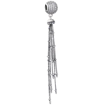 New 925 Sterling Silver Bead Charm Boho-chic Vibe The Long Enchanted Tassel Pendant Beads Fit Bracelet Diy Jewelry
New 925 Sterling Silver Bead Charm Boho-chic Vibe The Long Enchanted Tassel Pendant Beads Fit Bracelet Diy Jewelry