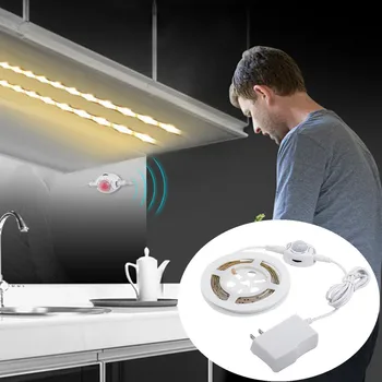 2835 Motion Sensor Under Cabinet Lights Cupboard Kitchen Bed Emergency Night Light Flexible LED Strip DC 12V US EU Power Adapter 
2835 Motion Sensor Under Cabinet Lights Cupboard Kitchen Bed Emergency Night Light Flexible LED Strip DC 12V US EU Power Adapter
