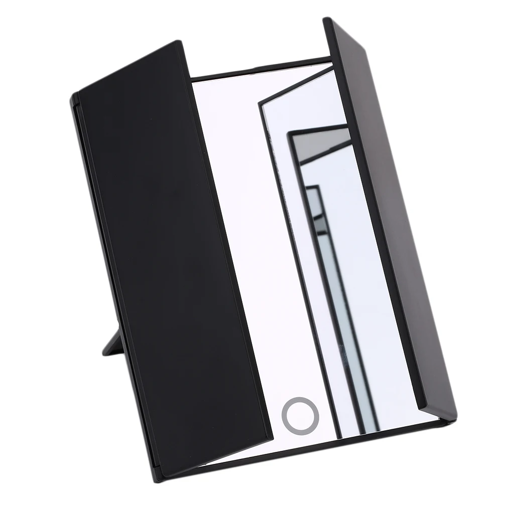 8LEDs Lower power Screen Mirror Tri-Folded Makeup LED Mirror Health Beauty Tool Desktop Professional Mirror
8LEDs Lower power Screen Mirror Tri-Folded Makeup LED Mirror Health Beauty Tool Desktop Professional Mirror