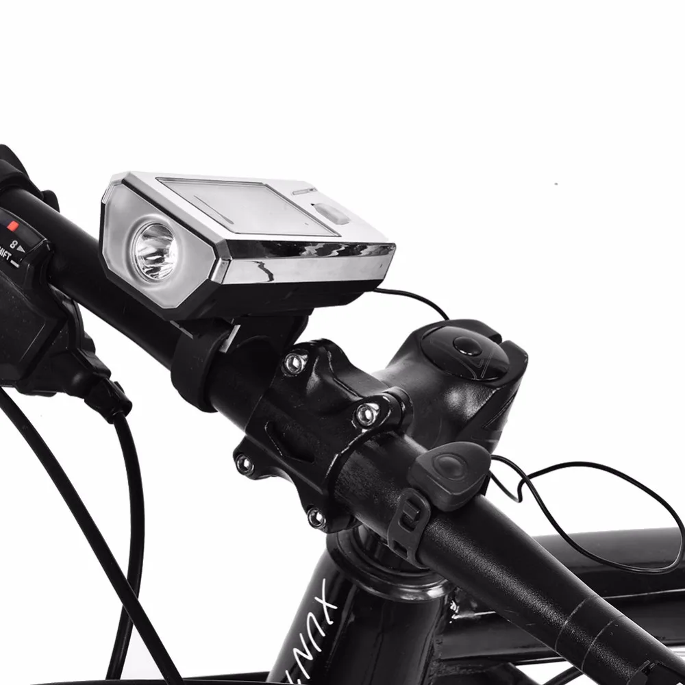 Cycling Bicycle Headlight LED Light Solar/USB Charging Light with Horn Mountain Bike Road Bicycle MTB Handlebar Light
Cycling Bicycle Headlight LED Light Solar/USB Charging Light with Horn Mountain Bike Road Bicycle MTB Handlebar Light