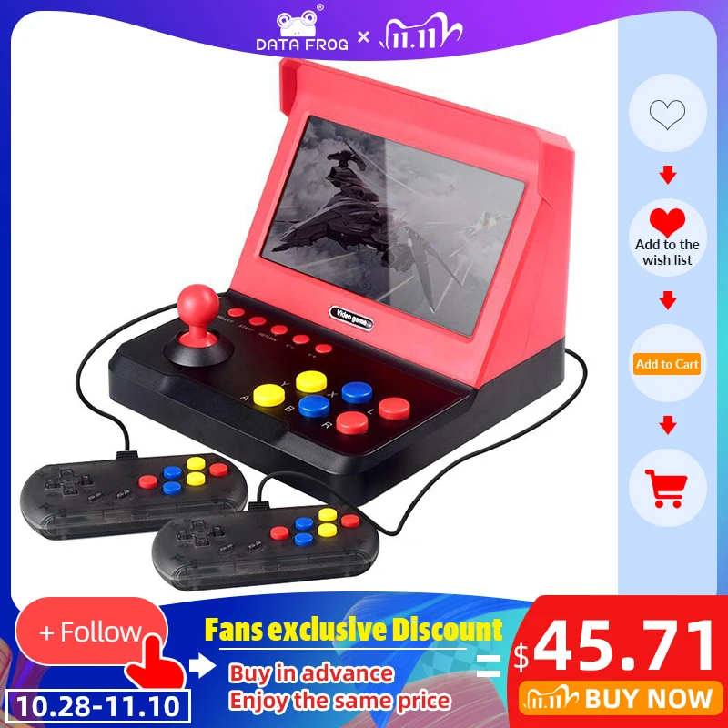 Data Frog 7.0/4.3 inch Video Game Console Support For PS1/GBA/SFC Build In10000+Game Classic Retro Game Console Support TF Card
Data Frog 7.0/4.3 inch Video Game Console Support For PS1/GBA/SFC Build In10000+Game Classic Retro Game Console Support TF Card