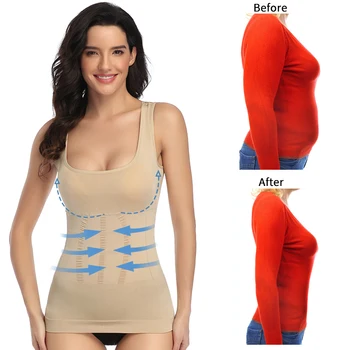 Shapewear Cami for Women Padded Tummy Control Tank Top Slimming Camisole Body Shaping Compression Vest
Shapewear Cami for Women Padded Tummy Control Tank Top Slimming Camisole Body Shaping Compression Vest