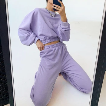 MosiMolly Purple Sweatshirt Sets Women Homewear Loungewear for Women Casual Tracksuit Sets Pullovers y 2020 Trendy
MosiMolly Purple Sweatshirt Sets Women Homewear Loungewear for Women Casual Tracksuit Sets Pullovers y 2020 Trendy