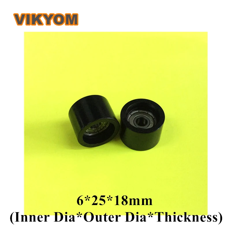 6x25x18mm Coated POM Bearings Plastic Pulley Wheels Deep Groove Ball Bearing With Nylon Cage Sealed Bearing Used on Furniture
6x25x18mm Coated POM Bearings Plastic Pulley Wheels Deep Groove Ball Bearing With Nylon Cage Sealed Bearing Used on Furniture