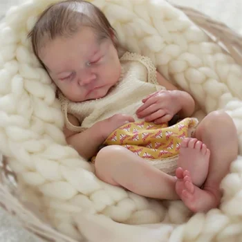 

56CM Reborn Doll Baby Adorable Realistic 22" Newborn Babies DOLL with Eyes closed Bath Toy Princess Bonecas Birthday Xmas Gift