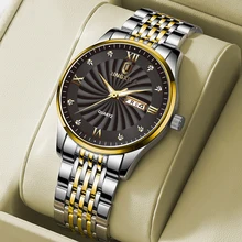 QINGXIYA New Fashion Men's Black Dial Luminous Hands Waterproof Weekly Calendar Display Stainless Steel Strap Relogio Masculino
QINGXIYA New Fashion Men's Black Dial Luminous Hands Waterproof Weekly Calendar Display Stainless Steel Strap Relogio Masculino