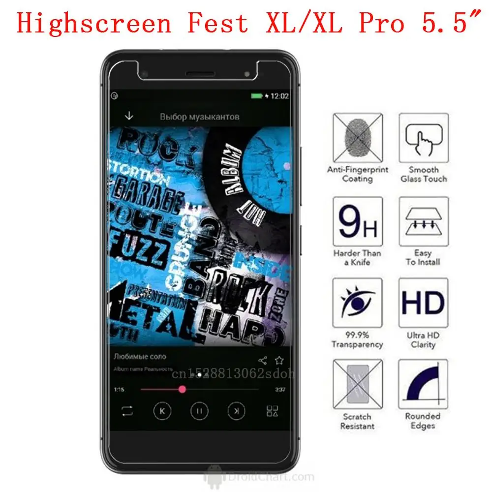 

NEW Protector phone For Highscreen Fest XL / XL Pro 5.5" phone Tempered Glass SmartPhone Front Film Protective Screen Cover
