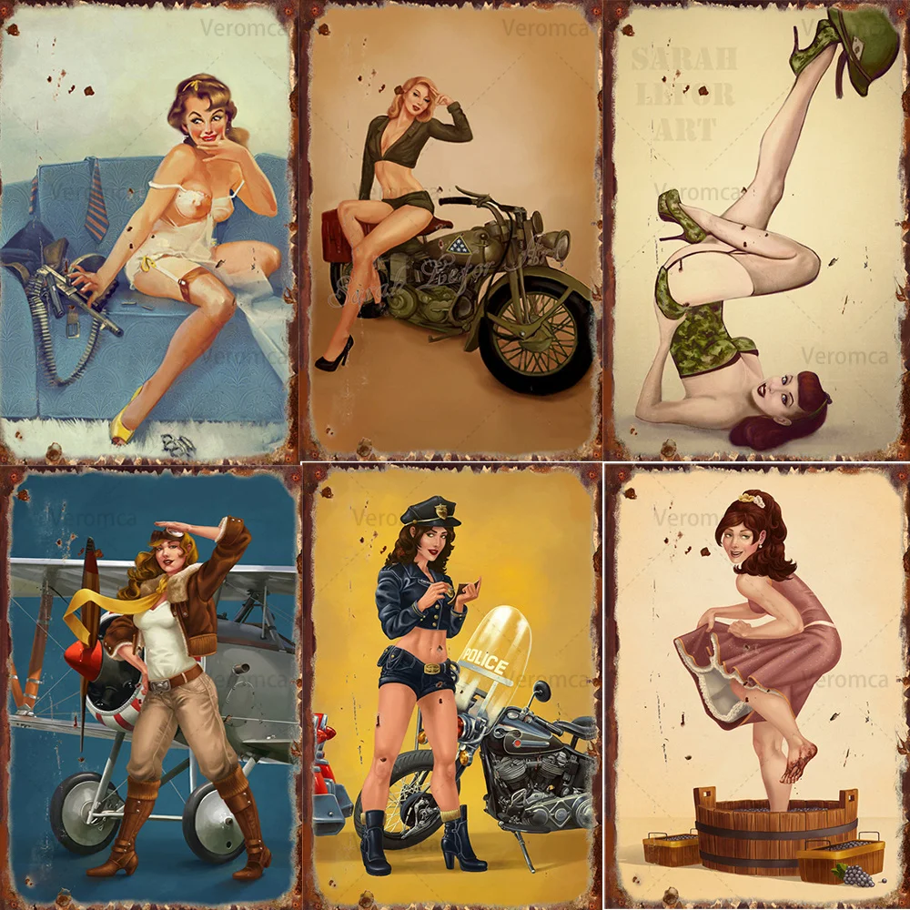 Sexy Beauties Metal Sign Posters Vintage Plaques Retro Tin Plate Shabby-Chic Painting Decor Bar Pub Decoration Wall Decoration
Sexy Beauties Metal Sign Posters Vintage Plaques Retro Tin Plate Shabby-Chic Painting Decor Bar Pub Decoration Wall Decoration