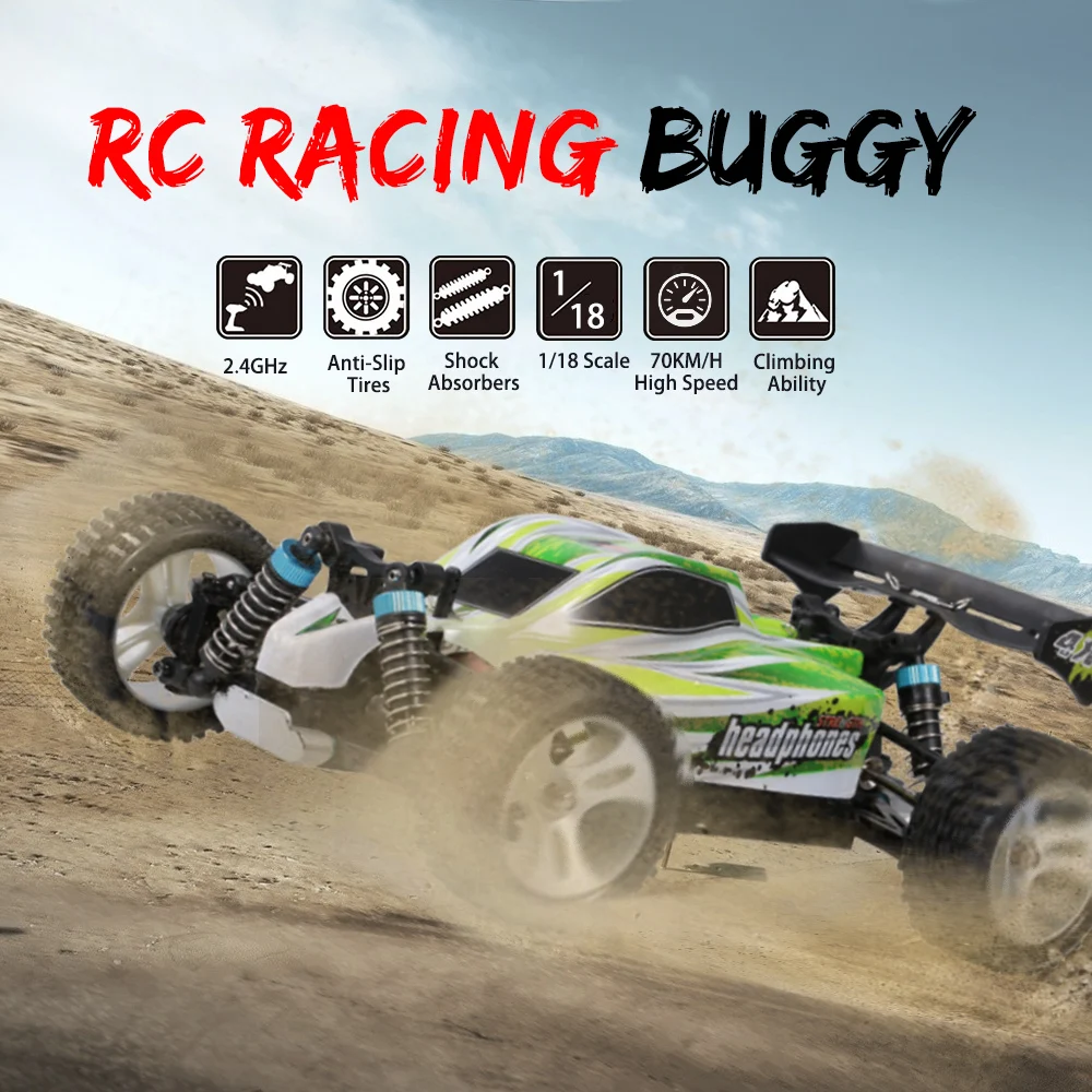 

WLtoys A959-B A959 959-A RC Car 1:18 2.4GHz 4WD Rally Racing Car 70KM/H High Speed Vehicle RC Racing Car for Kids Adults