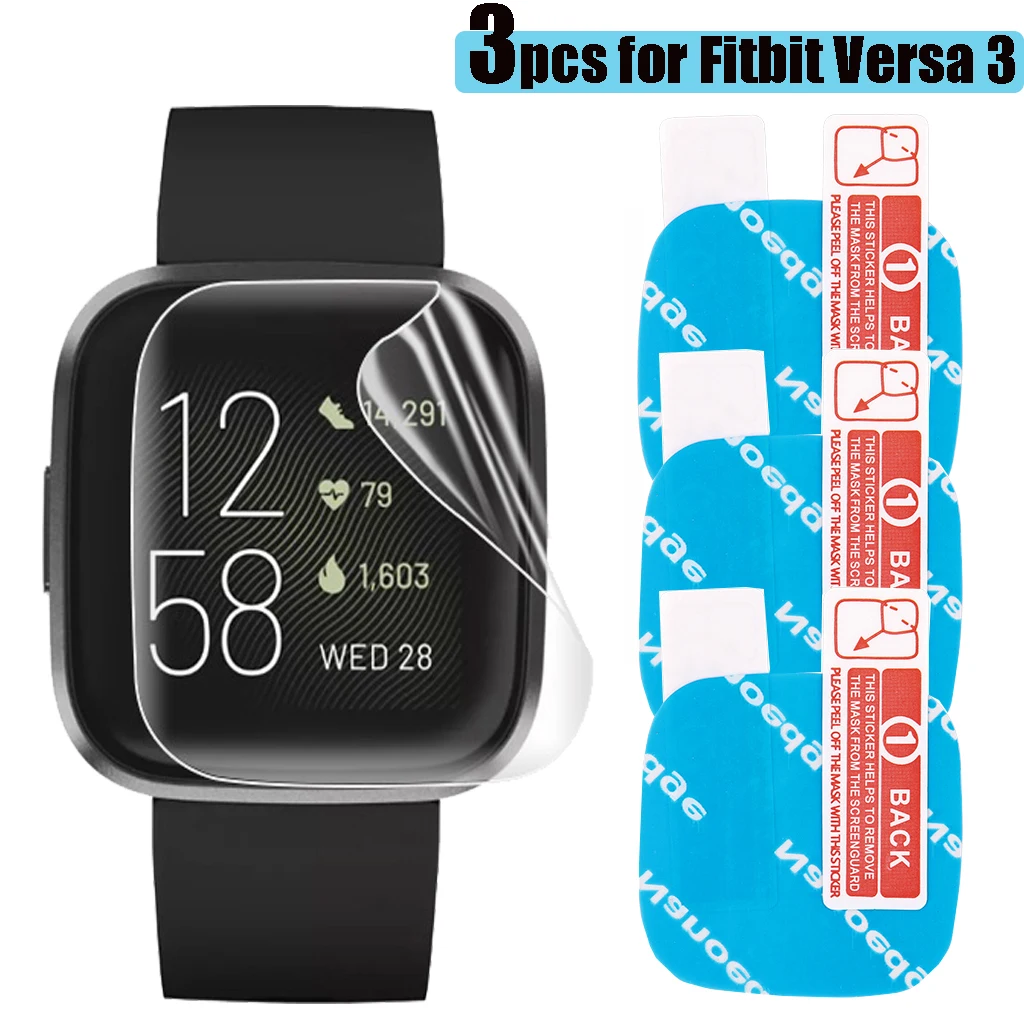 Soft film Screen Protector for Fitbit Versa 3 3D Full Coverage Antti Bubble HD Protective Film for Fitbit Watch Versa3 1-3pcs
Soft film Screen Protector for Fitbit Versa 3 3D Full Coverage Antti Bubble HD Protective Film for Fitbit Watch Versa3 1-3pcs