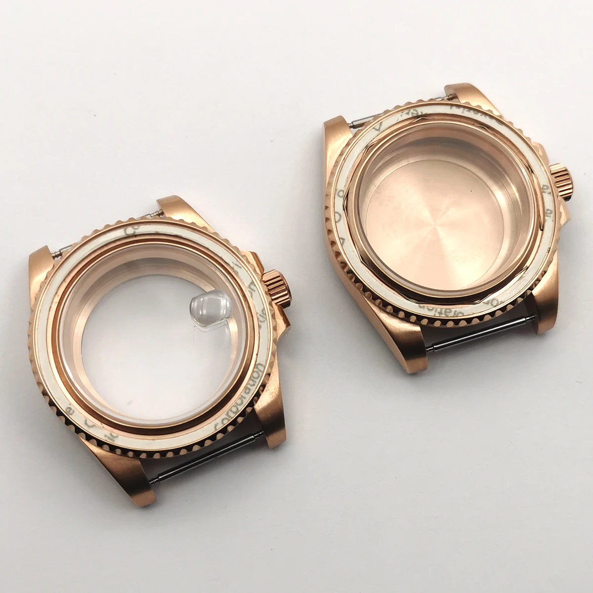 Чехол для часов Rosegold 40 мм сапфировое стекло подходит ETA2824 NH35 / 36 DG2813Miyota 8215/8205
