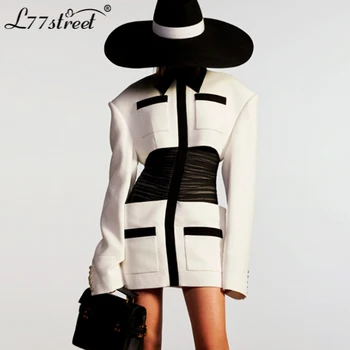 Not Simple Designer Style! Multi-Stitching Contrasting Color High-Waist Fake Two-Piece Long-Sleeved One-Step Dress Autumn
Not Simple Designer Style! Multi-Stitching Contrasting Color High-Waist Fake Two-Piece Long-Sleeved One-Step Dress Autumn