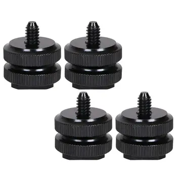 Camera Hot Shoe Mount to 1/4inch-20 Tripod Screw Adapter,Flash Shoe Mount for DSLR Camera Rig (Pack of 4)
Camera Hot Shoe Mount to 1/4inch-20 Tripod Screw Adapter,Flash Shoe Mount for DSLR Camera Rig (Pack of 4)