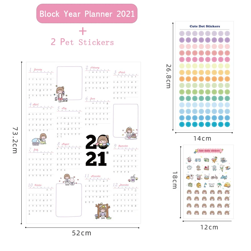 Weekly Calendar Planner 2021 Paper Agenda Block Year Planner Kids Wall Stickers 365 Days Kawaii Notes Schedule Office Supplies
Weekly Calendar Planner 2021 Paper Agenda Block Year Planner Kids Wall Stickers 365 Days Kawaii Notes Schedule Office Supplies