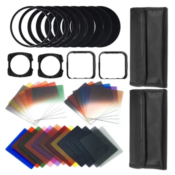 ABKT-41 Pcs Square gradient lenses + ND Filter Kit
ABKT-41 Pcs Square gradient lenses + ND Filter Kit